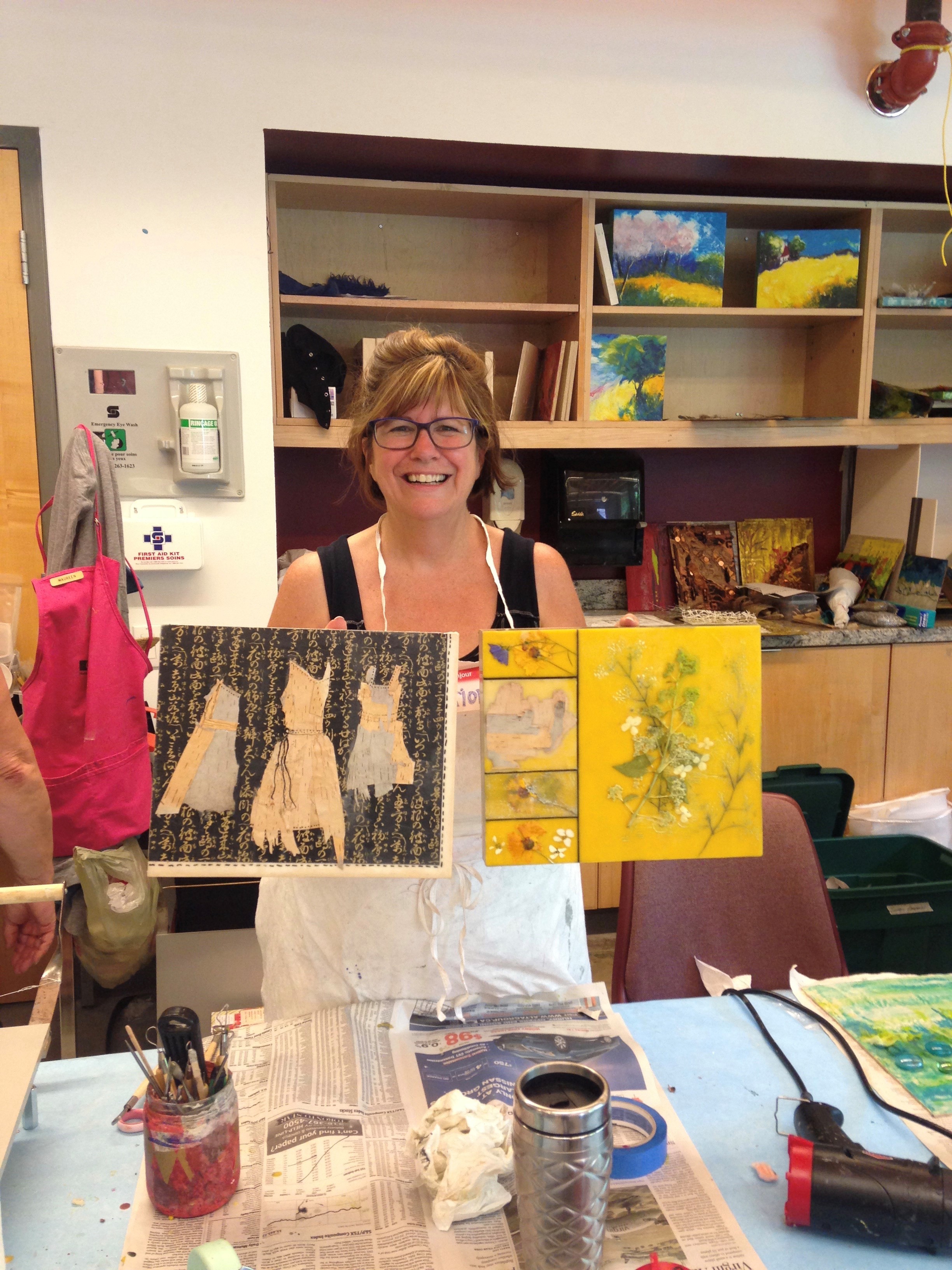 Encaustic Painting Demonstration with Marion Meyers