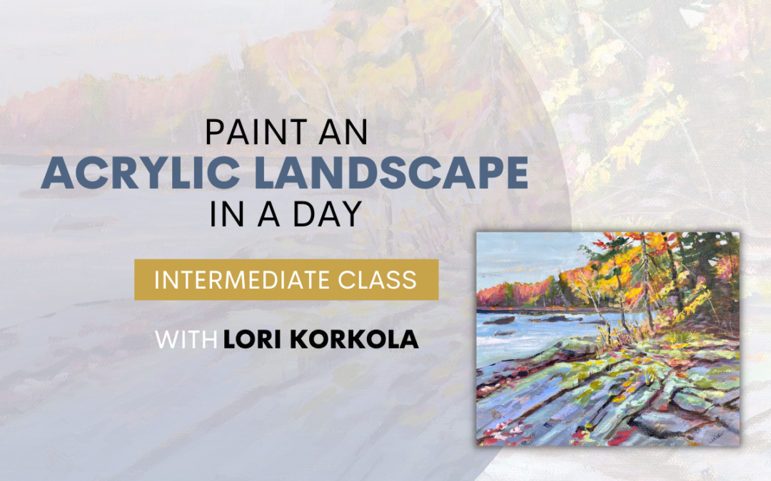 Paint An Acrylic Landscape in a Day – Intermediate Class