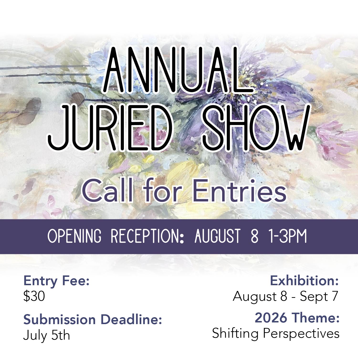 annual juried show call for entries